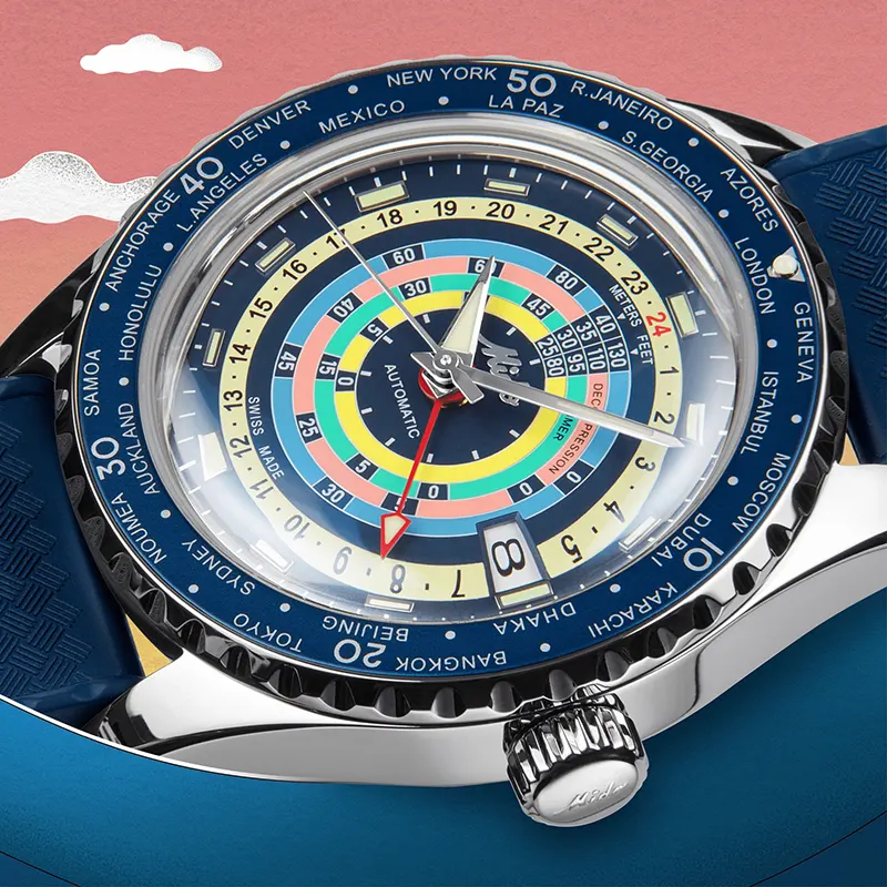 Mido Ocean Star Decompression Worldtimer Men's Watch | M026.829.17.041.00